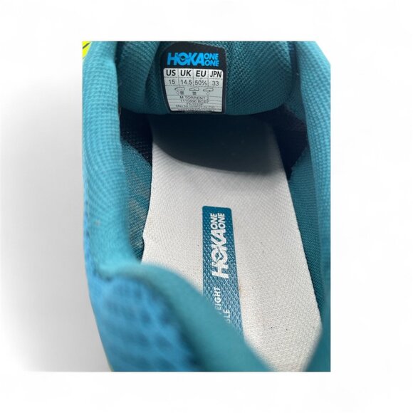 Hoka One One Men's size 15 Torrent 2 Running Sneaker Shoes Blue Corral 1110496 - Picture 7 of 8